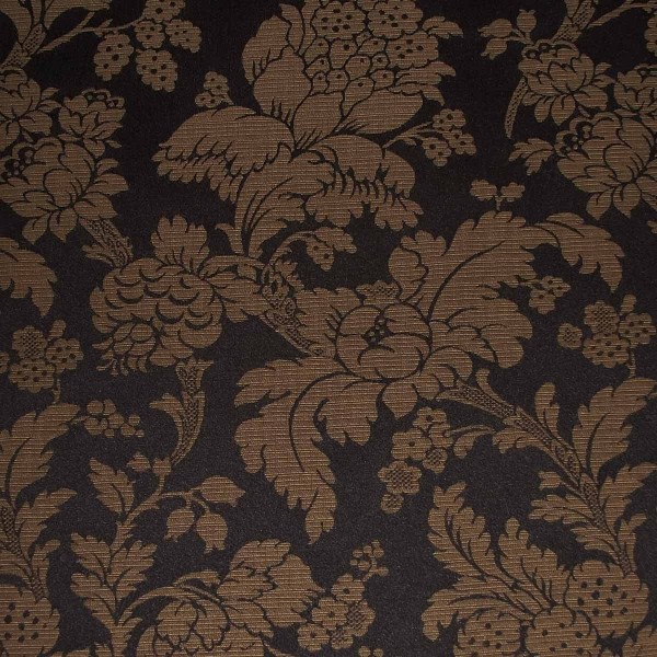 Damask Floral Noir Fabric - SR14268