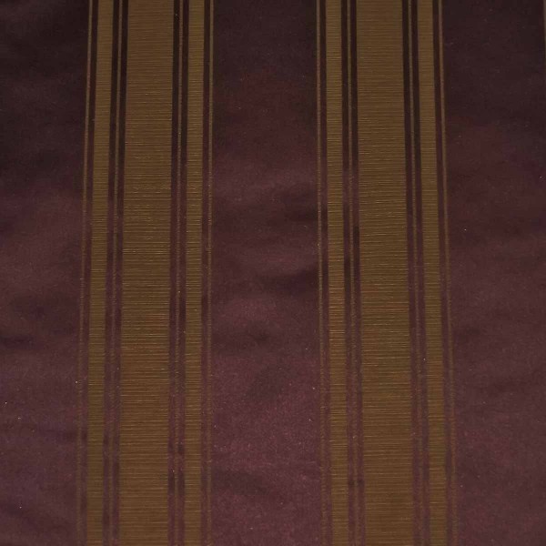 Damask Stripe Damson Fabric - SR14276