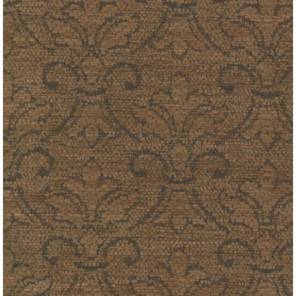 Coniston Fleur Chocolate Fabric - SR16424 Ross Fabrics
