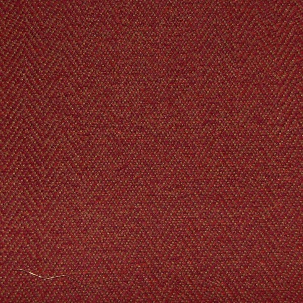 Dundee Herringbone Wine Upholstery Fabric - SR13622