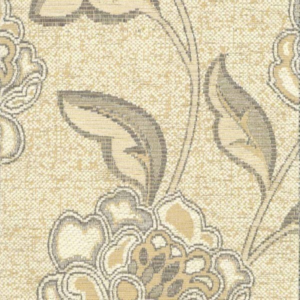 Maida Vale Floral Stone Upholstery Fabric - SR14600