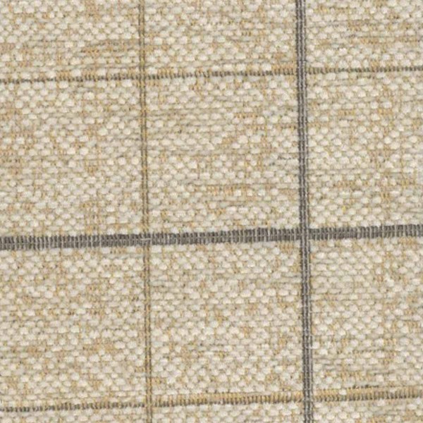 Maida Vale Check Stone Upholstery Fabric - SR14650