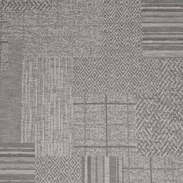 Maida Vale Patchwork Grey Fabric - SR14665 Ross Fabrics