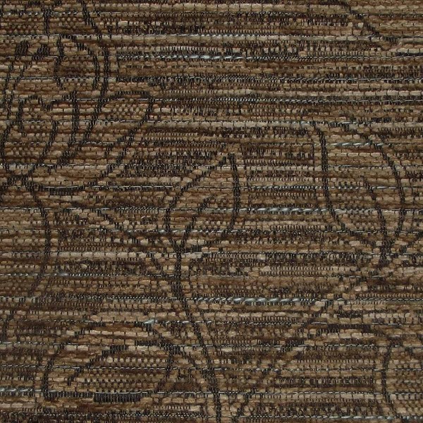 Holland Park Floral Cocoa Upholstery Fabric - SR12508
