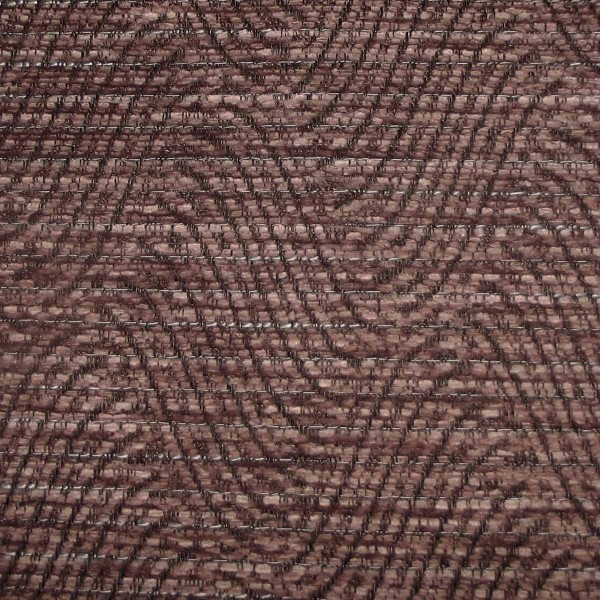 Holland Park Lattice Plum Upholstery Fabric - SR12530