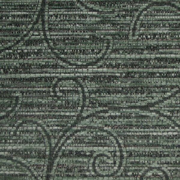 Holland Park Swirl Aqua Fabric - SR12546