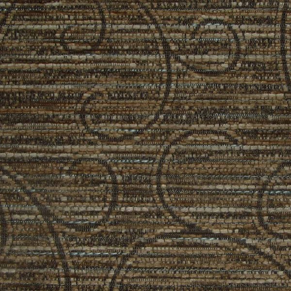 Holland Park Swirl Cocoa Fabric - SR12548