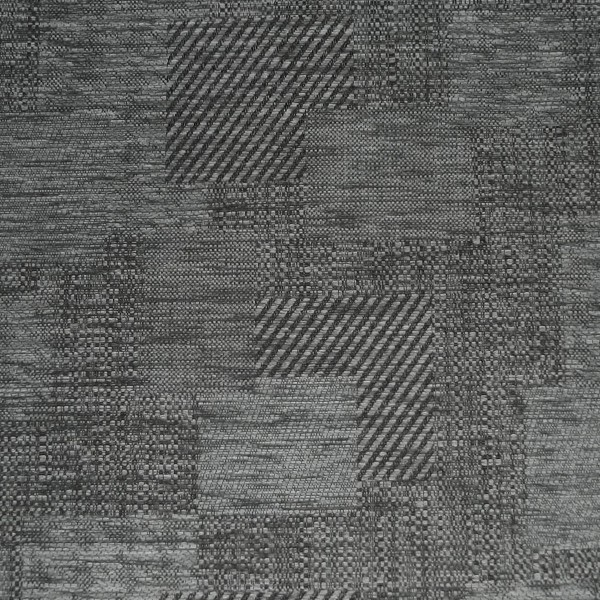 Kilburn Patchwork Flint Upholstery Fabric - SR12955