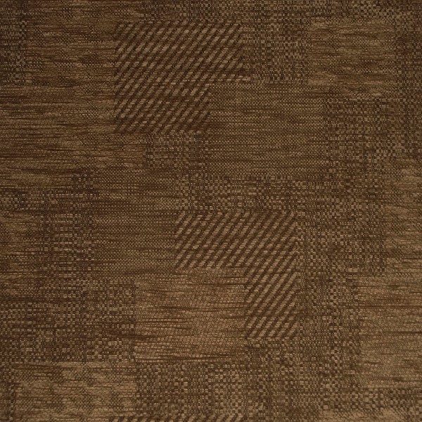 Kilburn Patchwork Cocoa Upholstery Fabric - SR12957