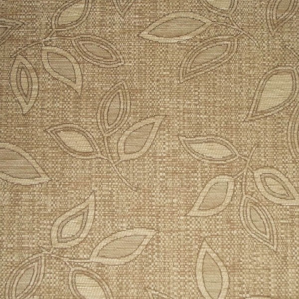 Kilburn Leaf Oatmeal Fabric - SR12971 Ross Fabrics