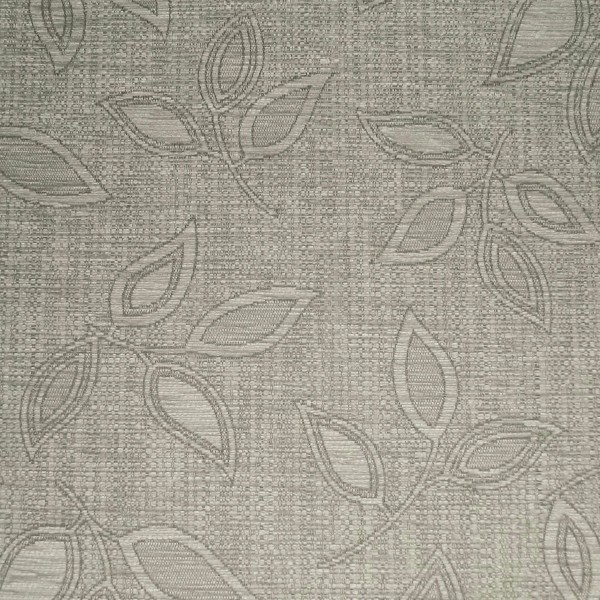 Kilburn Leaf Silver Fabric - SR12974 Ross Fabrics
