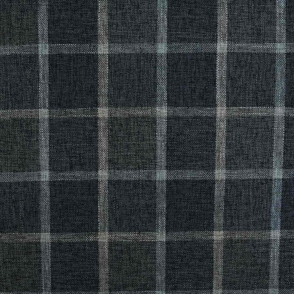 Beaumont Check Pattern Charcoal Upholstery Fabric