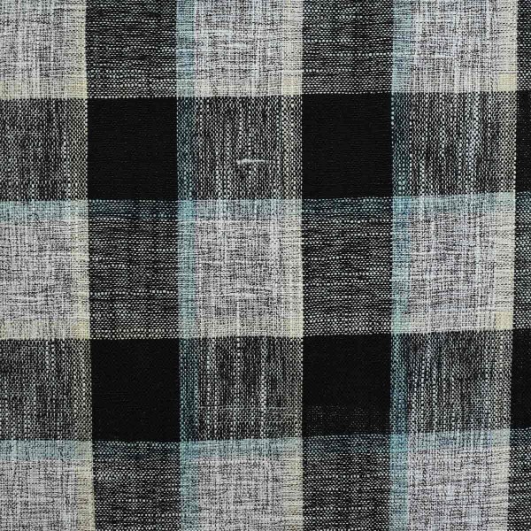 Beaumont Check Pattern Ebony Upholstery Fabric