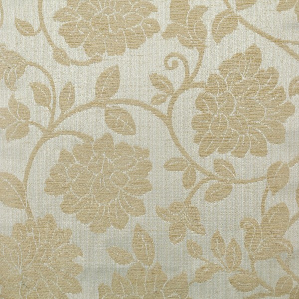 Woburn Floral Gold Fabric - SR17070 Ross Fabrics