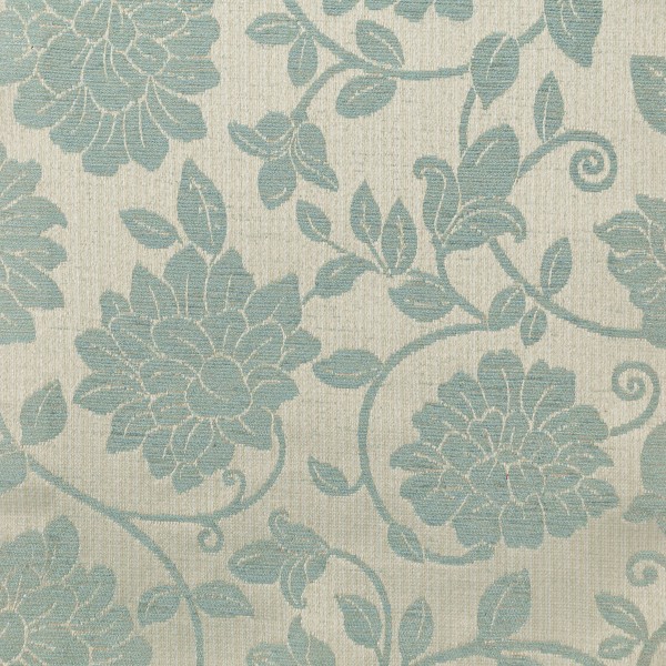 Woburn Floral Blue Upholstery Fabric - SR17071