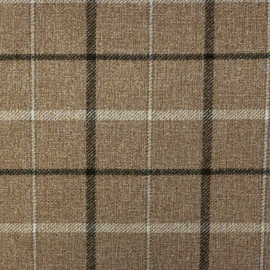 Sophie Tartan Chocolate Upholstery Fabric