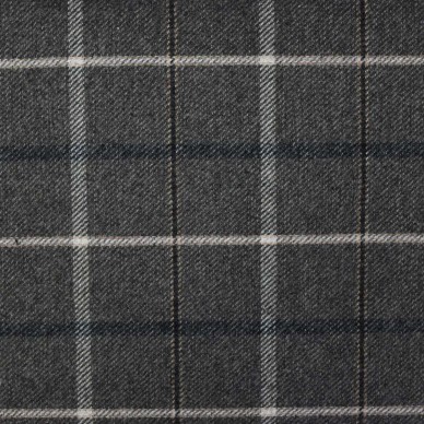 Sophie Tartan Grey Upholstery Fabric