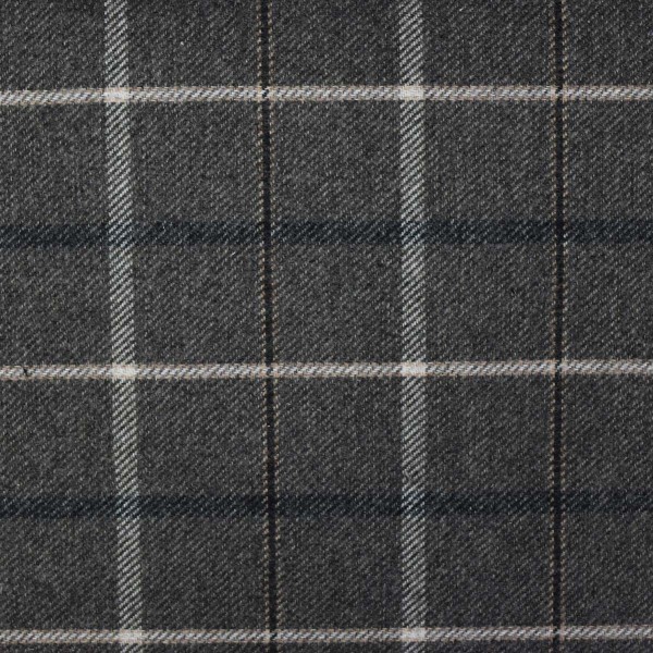 Sophie Tartan Grey Upholstery Fabric