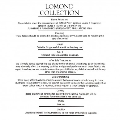 Lomond Traditional Check Denim Upholstery Fabric