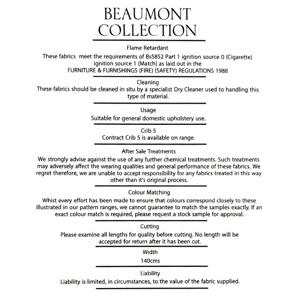 Beaumont Plain Saddle Fabric | Beaumont Fabrics