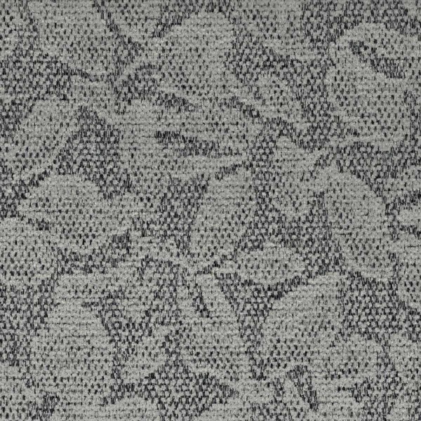 Bergamo Floral Grey Upholstery Fabric - BER3346