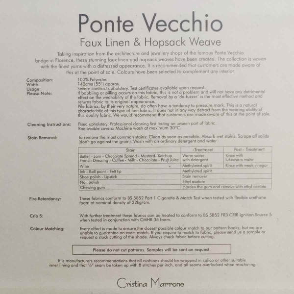 Vecchio Woven Pearl Metallic Fabric - VEC3275 Cristina Marrone