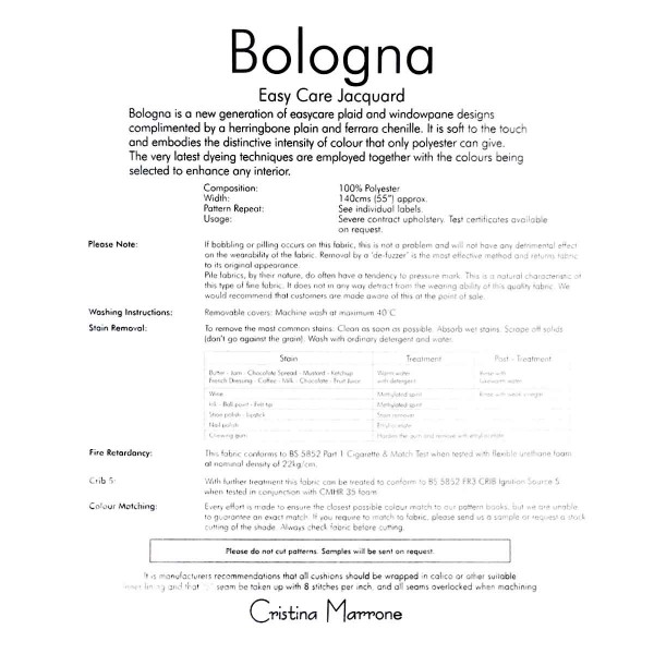 Bologna Dogtooth Granite Fabric - BOL3273 Cristina Marrone