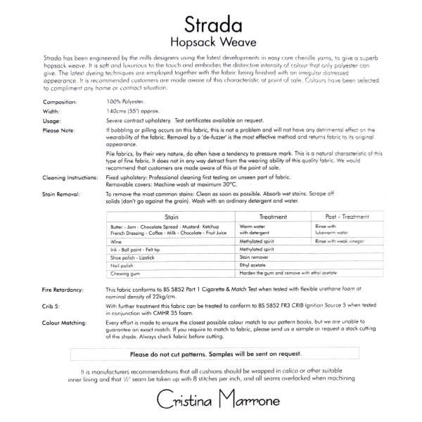 Strada Smoke Hopsack Weave Upholstery Fabric - STR2967