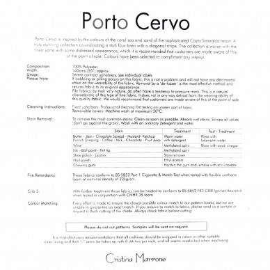 Porto Cervo Lemongrass Diagonal Stripe Fabric - CER3188