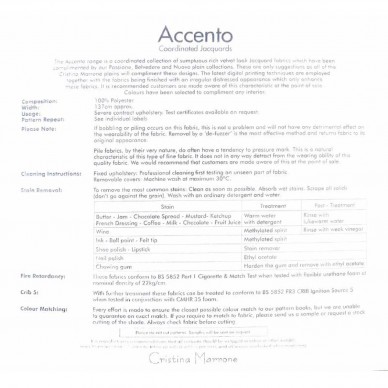 Accento Chevron Blue Upholstery Fabric -Instructions