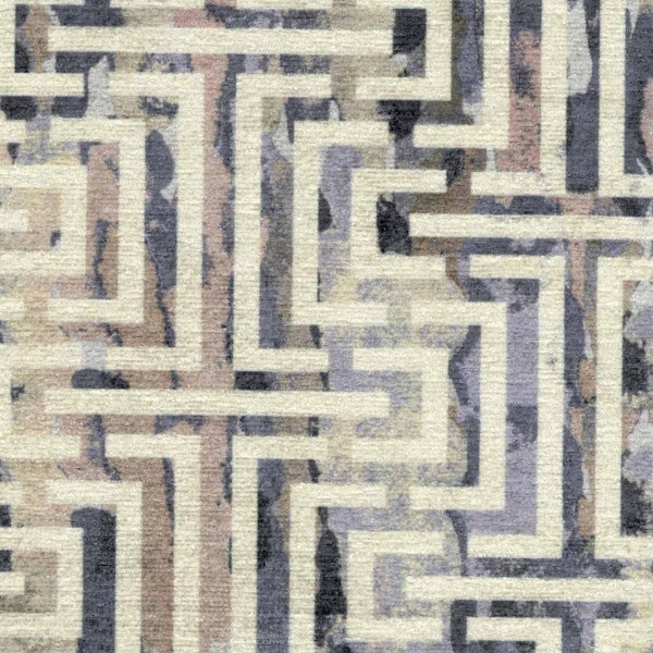 Accento Maze Beige Upholstery Fabric - ACC3111