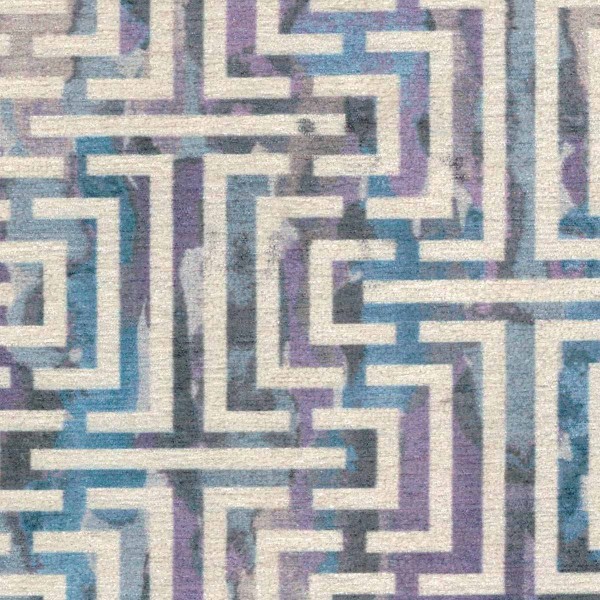 Accento Maze Lavender Upholstery Fabric - ACC3114