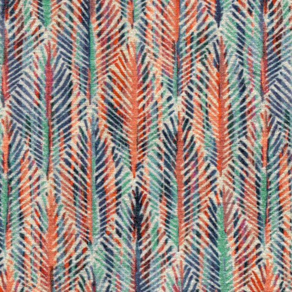 Accento Leaf Rainbow Upholstery Fabric - ACC3124