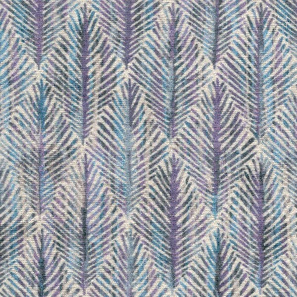 Accento Leaf Lavender Upholstery Fabric - ACC3126