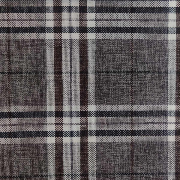 Gleneagles Check Silver Fabric | Beaumont Fabrics