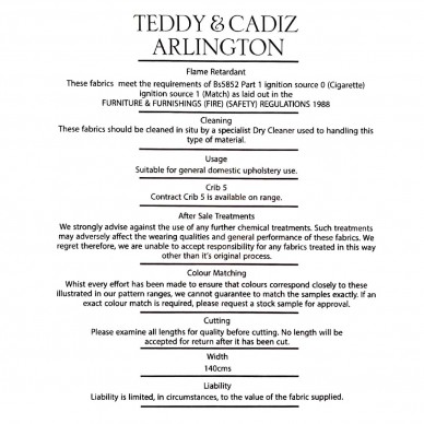 beige Borg Upholstery Fabric caring instructions