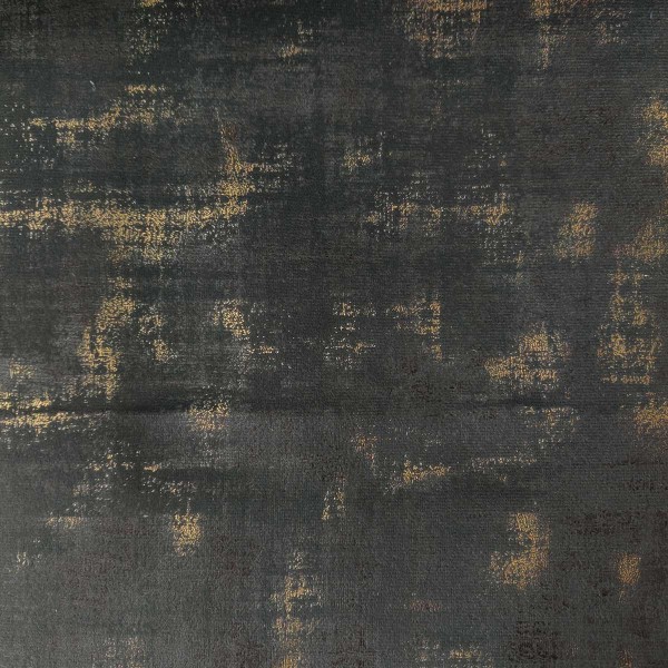 Seville Charcoal & Brushed Gold Fabric | Beaumont Fabrics