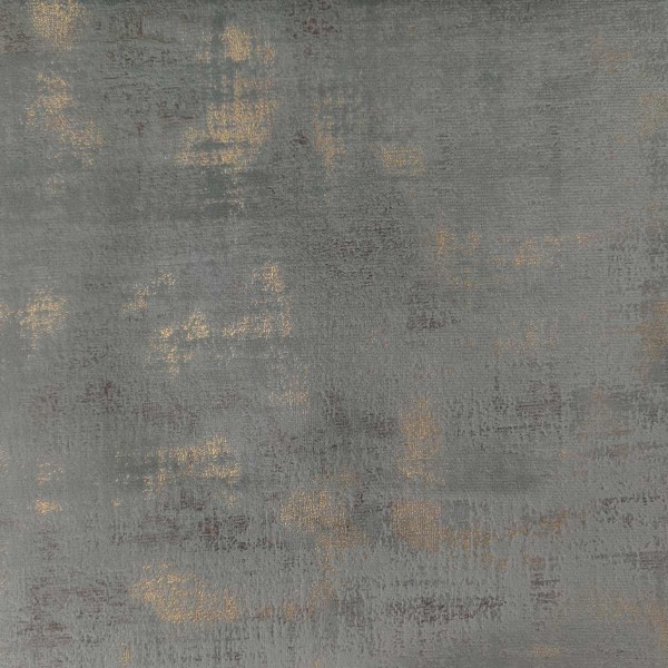 Seville Grey & Brushed Gold Fabric | Beaumont Fabrics