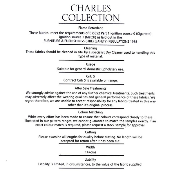 Charles Charcoal Slub Weave Upholstery Fabric
