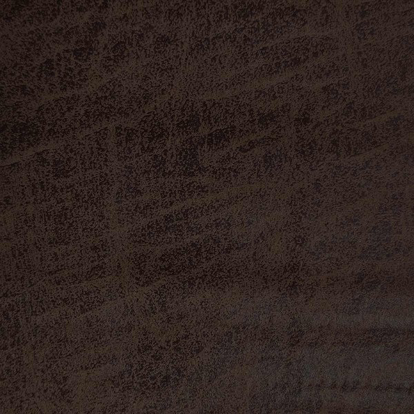 Nevada Chocolate Faux Leather Fabric | Beaumont Fabrics