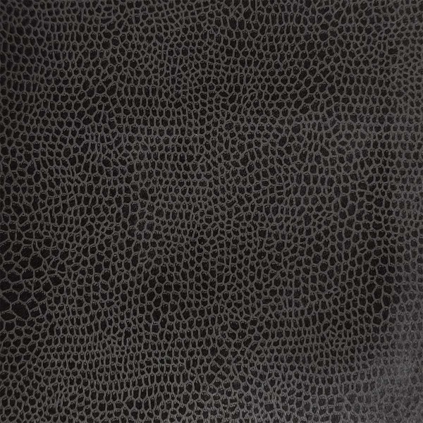 Snake Charcoal Faux Snakeskin Fabric | Beaumont Fabrics