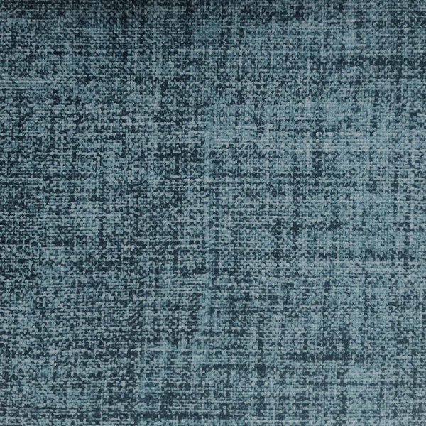 Maya Blue Velvet Faux Weave Upholstery Fabric