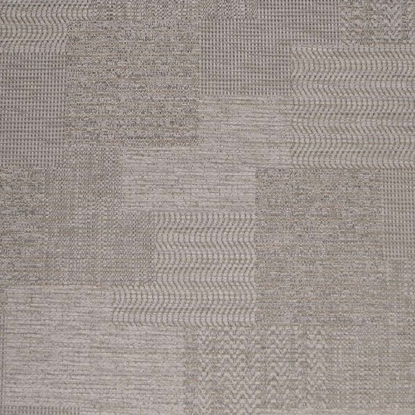 Cromwell Designs Patchwork Silver Upholstery Fabric - SR14706