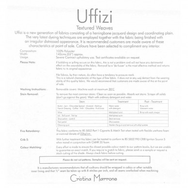 Uffizi Duck Egg Plain Jacquard Upholstery Fabric - UFF3580
