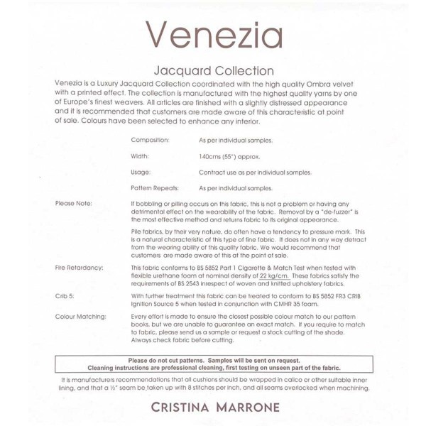 Venezia Multicoloured Geometric Stripe Upholstery Fabric - VEN3717