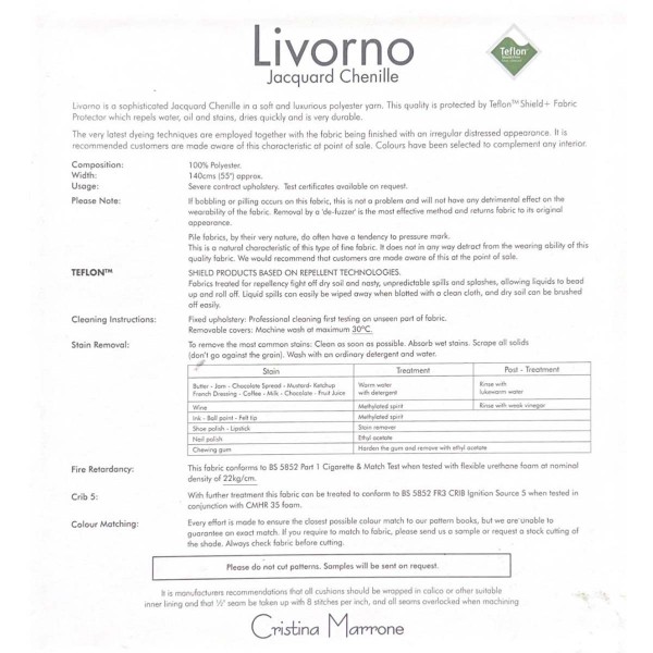 Livorno Sage Chenille Teflon Shield+ Protection Upholstery Fabric - LIV2903