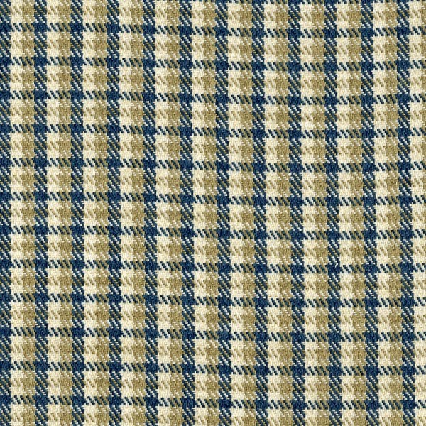 Quattro Marine Dogtooth Plaid Upholstery Fabric - QUA2107 | Beaumont Fabrics