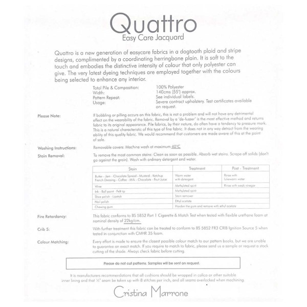 Quattro Fern Herringbone Upholstery Fabric - QUA2114