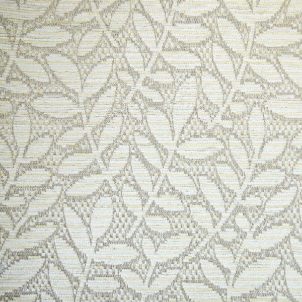 Zaffiro Ivory Floral Jacquard Weave Upholstery Fabric - ZAF2413 Cristina Marrone