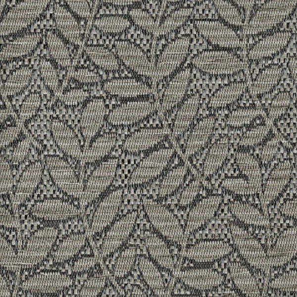 Zaffiro Steel Floral Jacquard Weave Upholstery Fabric - ZAF2420 Cristina Marrone